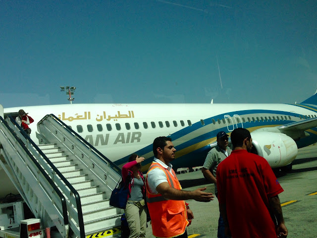 A peaceful street in Muscat, free from the typical bustle of a capital city.