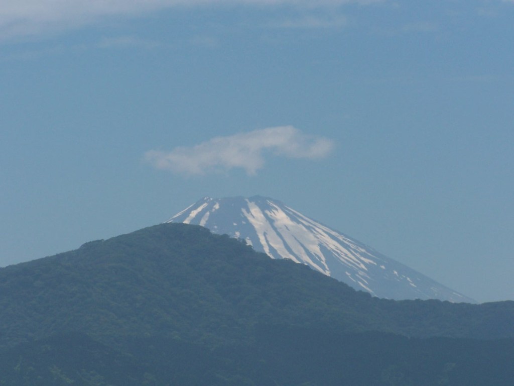 Majestic Mt. Fuji view over Lake Ashi in Hakone, Japan.