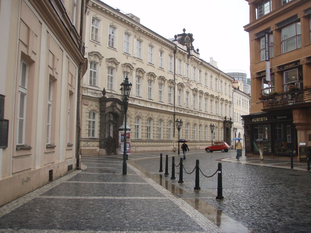 Strolling along the sunlit cobblestone streets of Prague in late summer.